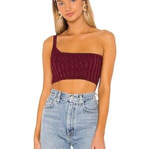 SUPERDOWN iris one shoulder top